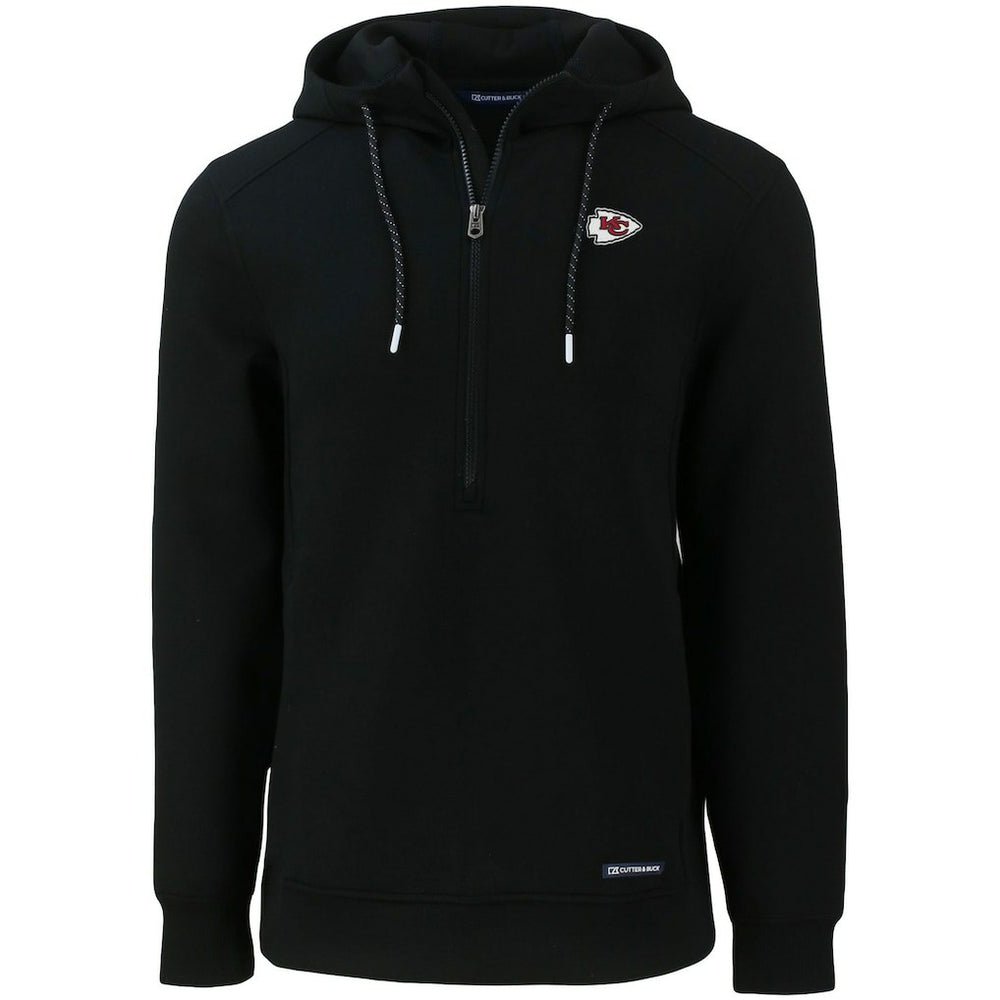 Cutter & Buck Primary Mark Roam Eco Recycled Half-Zip Pullover Hoodie - Kansas City Chiefs