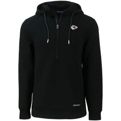 Cutter & Buck Primary Mark Roam Eco Recycled Half-Zip Pullover Hoodie - Kansas City Chiefs