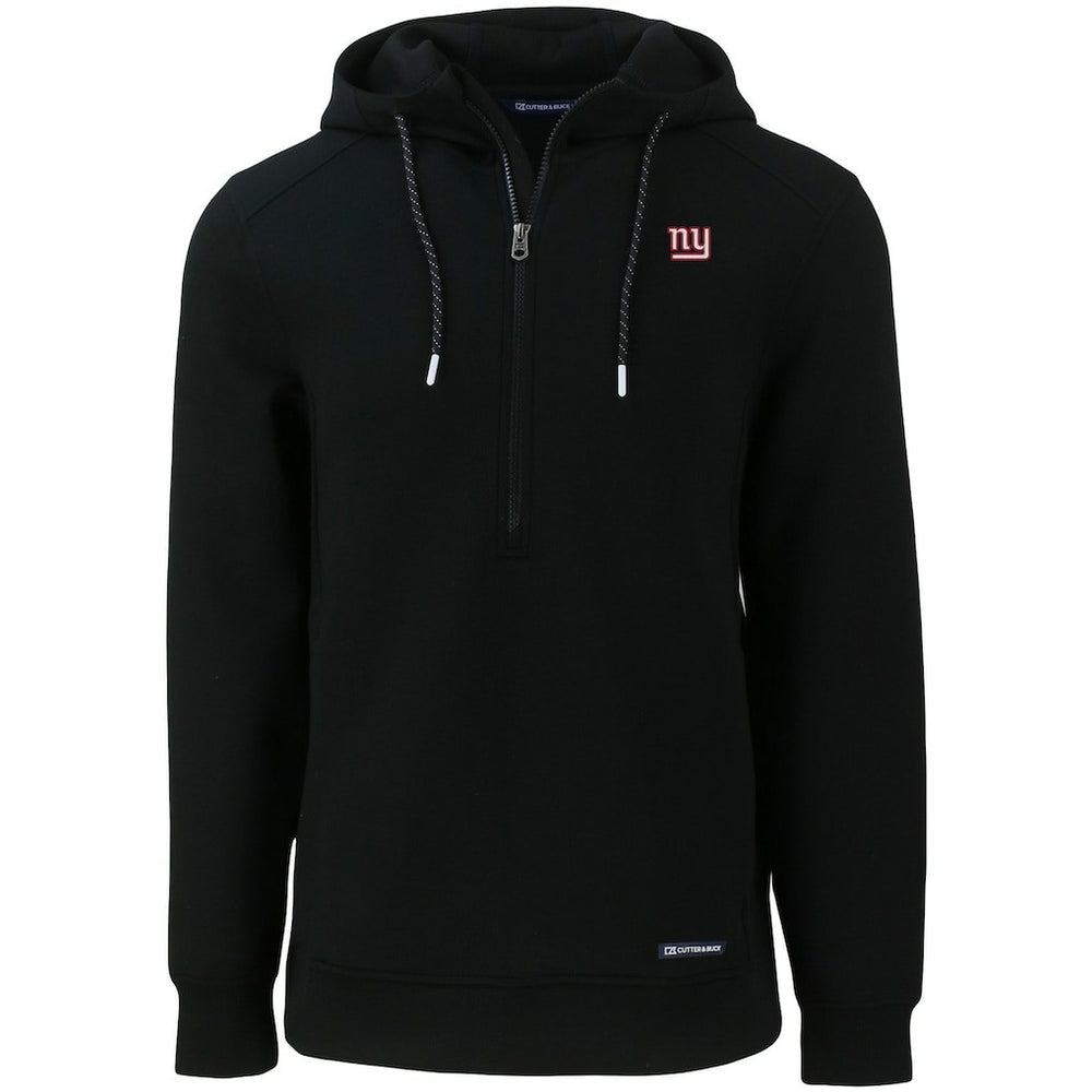 Cutter & Buck Primary Mark Roam Eco Recycled Half-Zip Pullover Hoodie - New York Giants