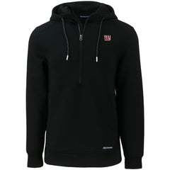 Cutter & Buck Primary Mark Roam Eco Recycled Half-Zip Pullover Hoodie - New York Giants