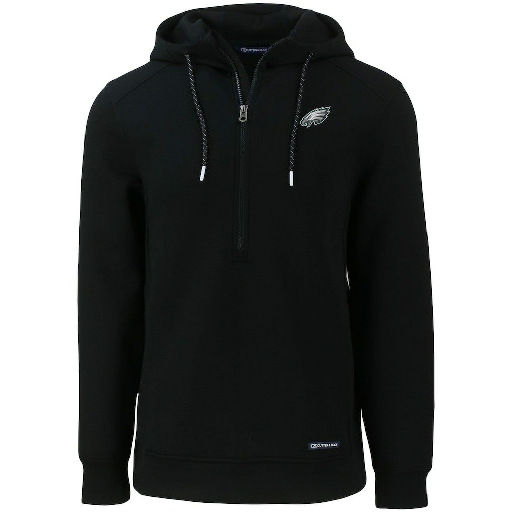 Cutter & Buck Primary Mark Roam Eco Recycled Half-Zip Pullover Hoodie - Philadelphia Eagles