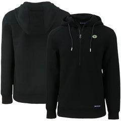 Cutter & Buck Primary Mark Roam Eco Recycled Half-Zip Pullover Hoodie - Green Bay Packers