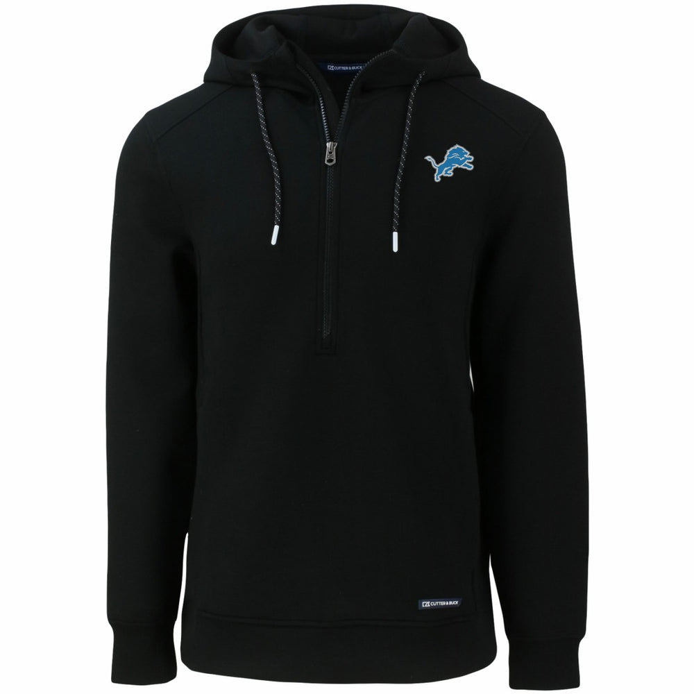 Cutter & Buck Primary Mark Roam Eco Recycled Half-Zip Pullover Hoodie - Detroit Lions