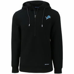 Cutter & Buck Primary Mark Roam Eco Recycled Half-Zip Pullover Hoodie - Detroit Lions