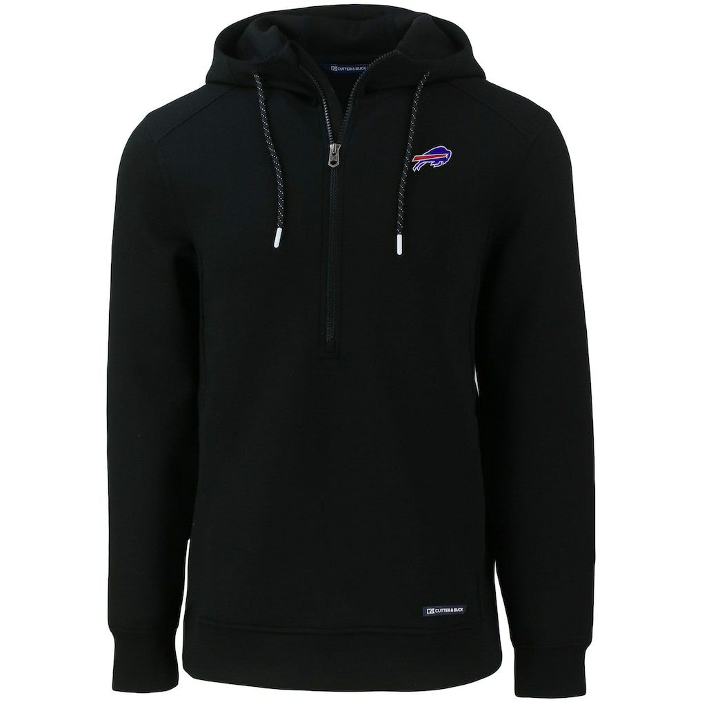 Cutter & Buck Primary Mark Roam Eco Recycled Half-Zip Pullover Hoodie - Buffalo Bills