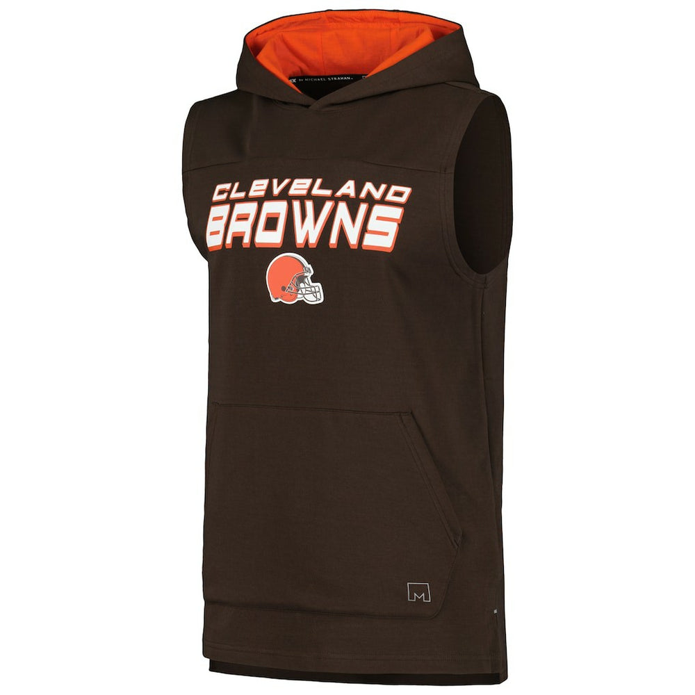 MSX by Michael Strahan Captain Sleeveless Hoodie T-Shirt - Cleveland Browns