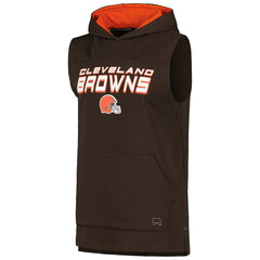 MSX by Michael Strahan Captain Sleeveless Hoodie T-Shirt - Cleveland Browns