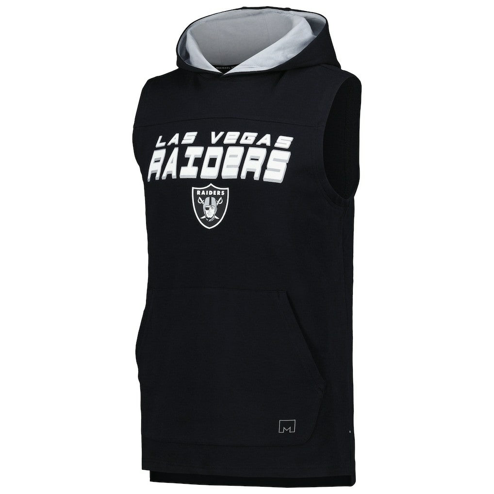 MSX by Michael Strahan Captain Sleeveless Hoodie T-Shirt - Las Vegas Raiders
