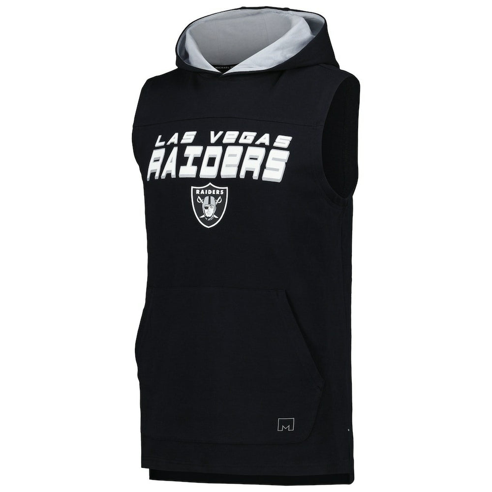 MSX by Michael Strahan Captain Sleeveless Hoodie T-Shirt - Las Vegas Raiders