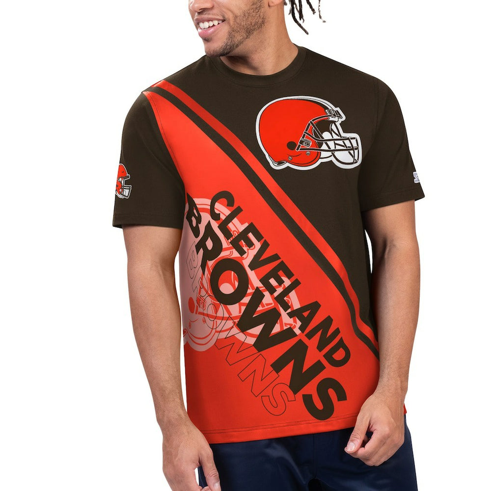Starter Finish Line Extreme Graphic T-Shirt - Cleveland Browns