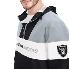 Tommy Hilfiger Enzo Half-Zip Hoodie Jacket - Las Vegas Raiders