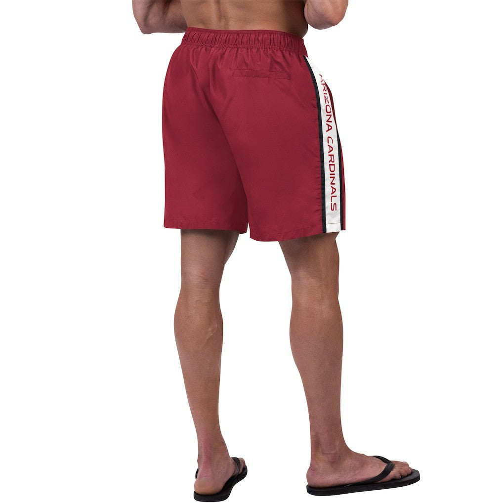 G-III Sports by Carl Banks Streamline Volley Swim Shorts - Arizona Cardinals