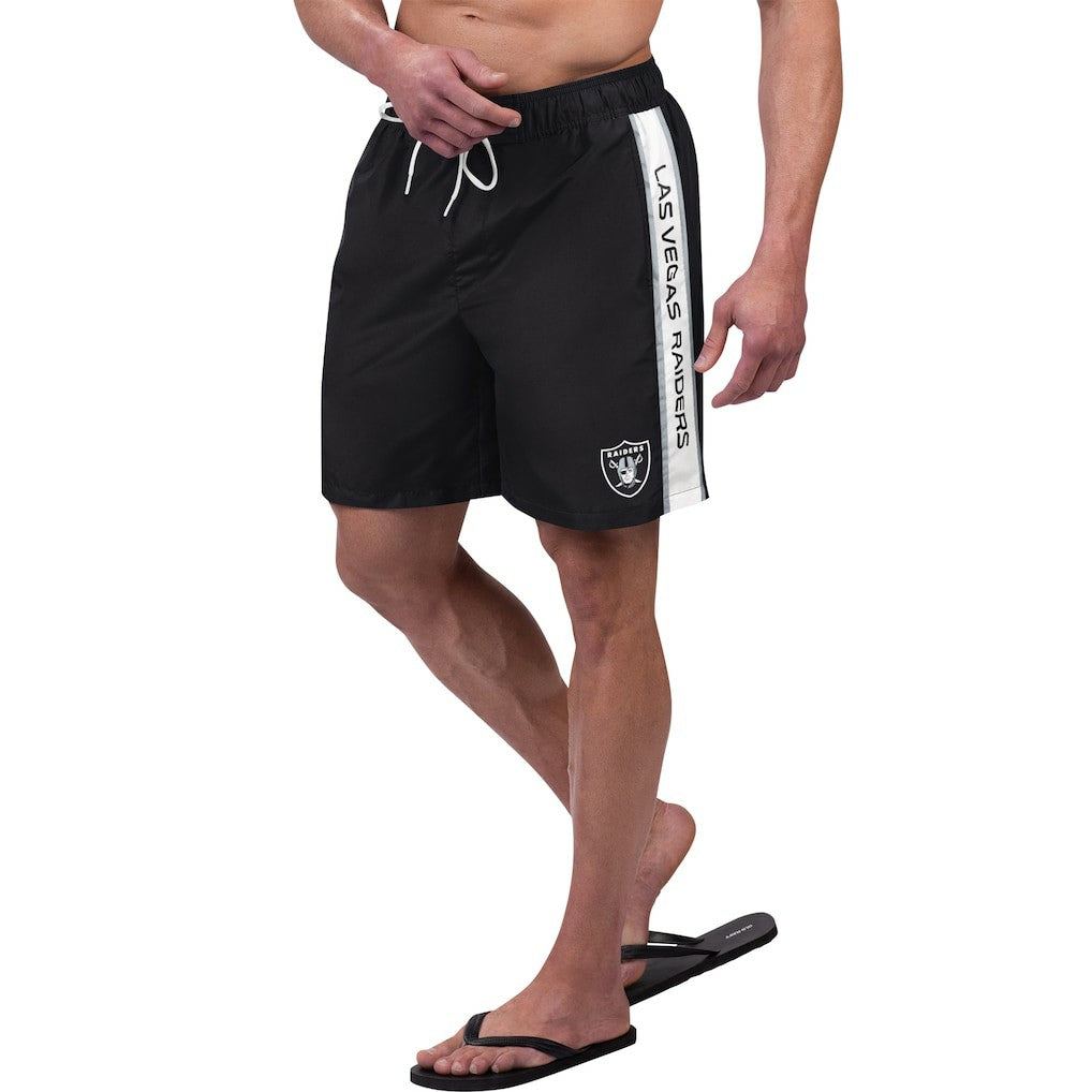 G-III Sports by Carl Banks Streamline Volley Swim Shorts - Las Vegas Raiders