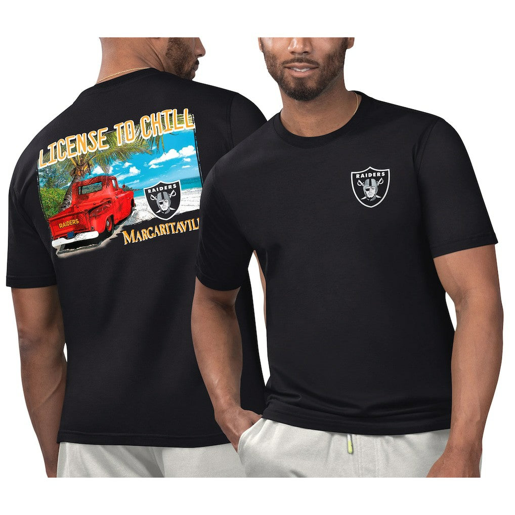 Margaritaville Licensed to Chill T-Shirt - Las Vegas Raiders