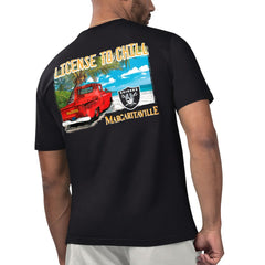 Margaritaville Licensed to Chill T-Shirt - Las Vegas Raiders