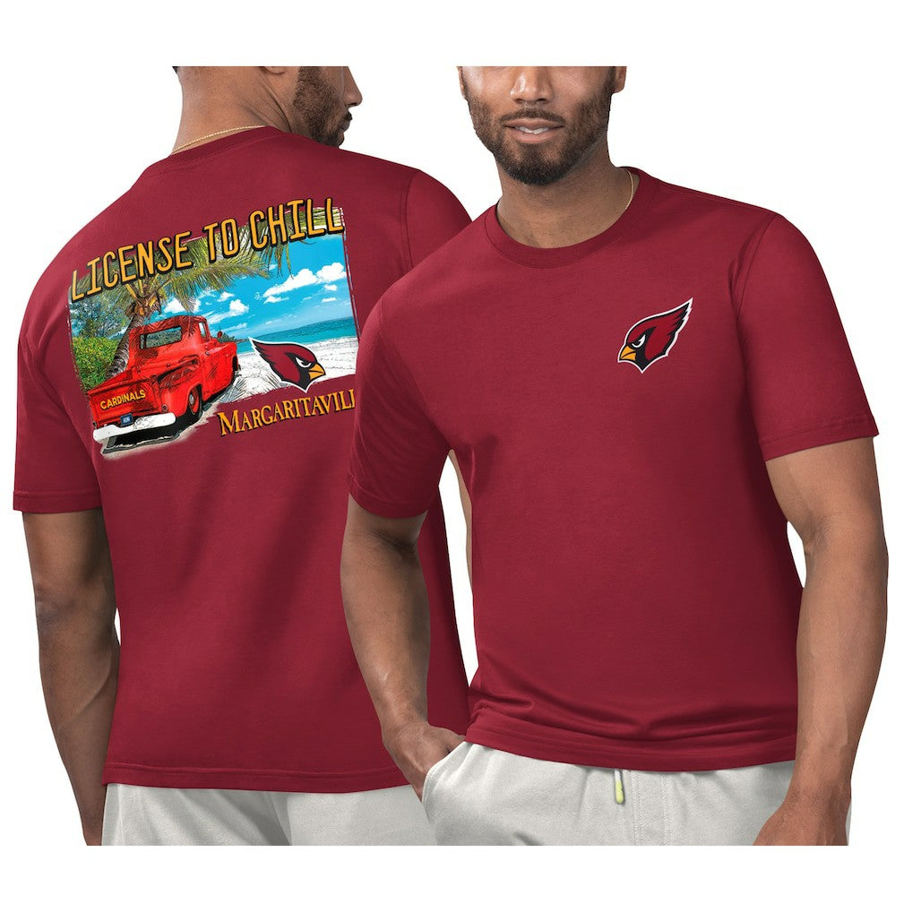 Margaritaville Licensed to Chill T-Shirt - Arizona Cardinals