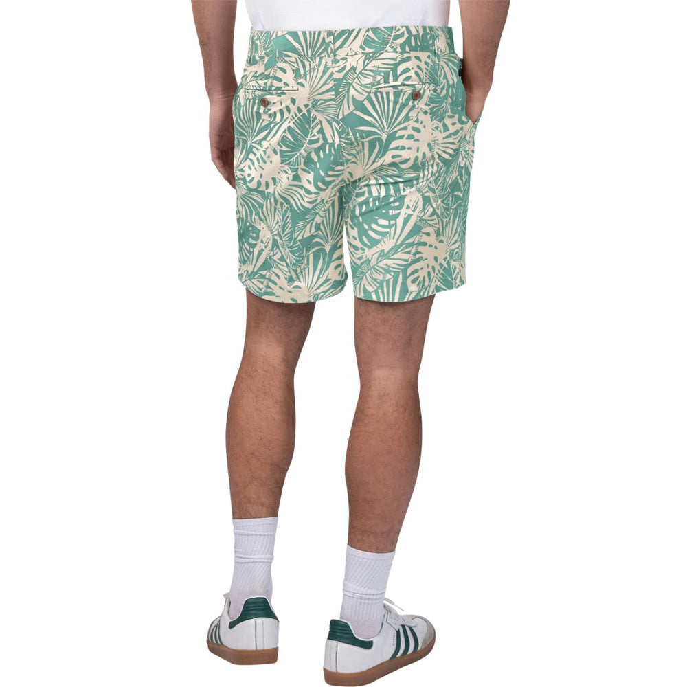 Margaritaville Sandwashed Monstera Print Amphib Shorts - New York Jets