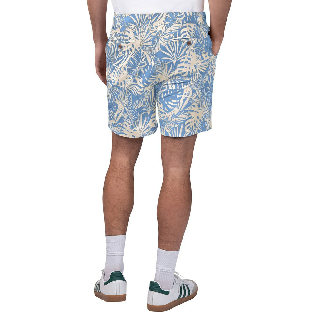 Margaritaville Sandwashed Monstera Print Amphib Shorts - New England Patriots