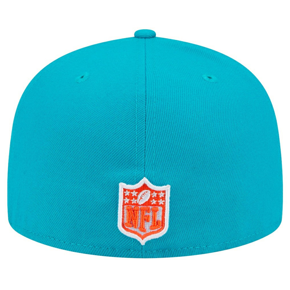 Script Sided 59FIFTY Fitted Hat - Miami Dolphins