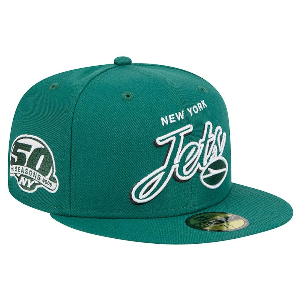 Script Sided 59FIFTY Fitted Hat - New York Jets