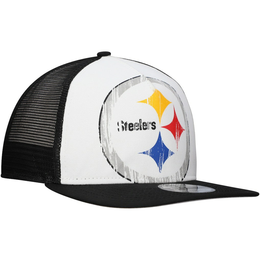 Distressed 9FIFTY A-Frame Snapback Hat - Pittsburgh Steelers