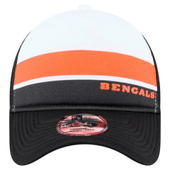 Sport Night Color Block 9FORTY A-Frame Trucker Adjustable Hat - Cincinnati Bengals