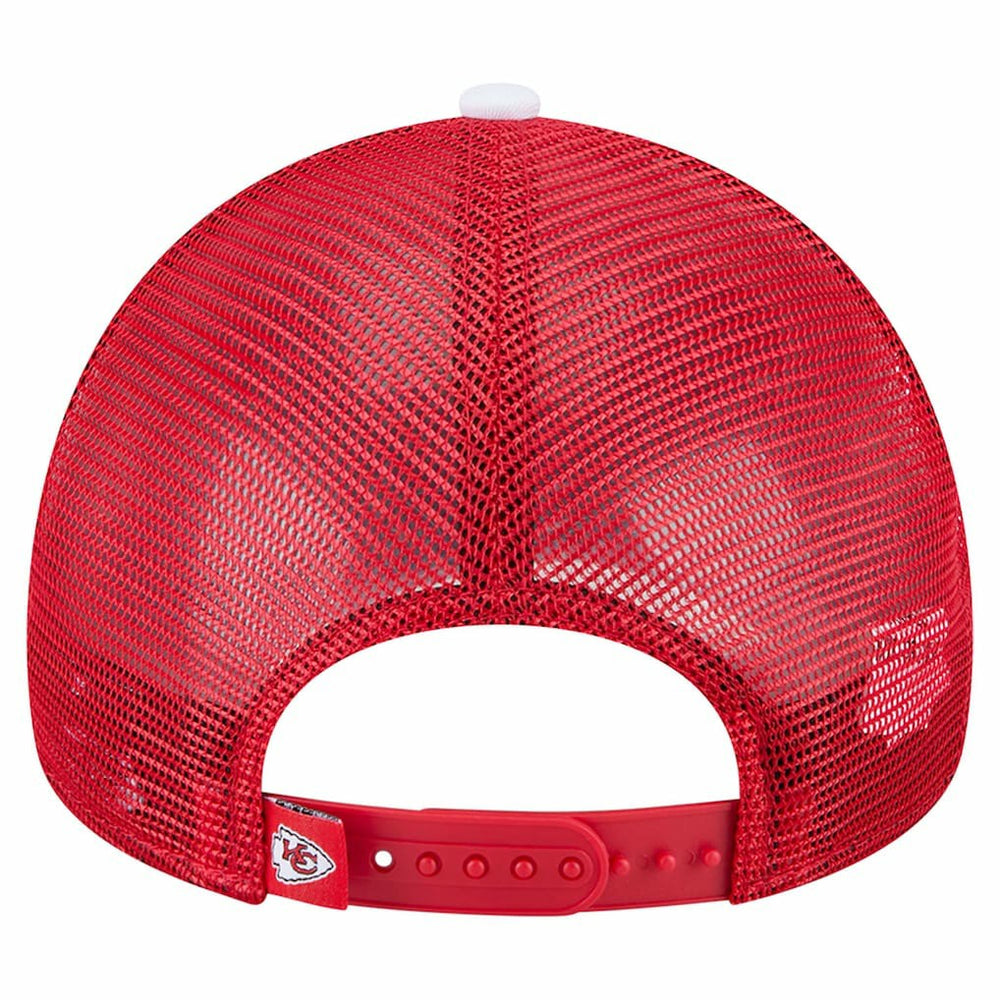 Sport Night Color Block 9FORTY A-Frame Trucker Adjustable Hat - Kansas City Chiefs