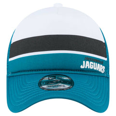 Color-Block 9FORTY A-Frame Trucker Adjustable Hat - Jacksonville Jaguars