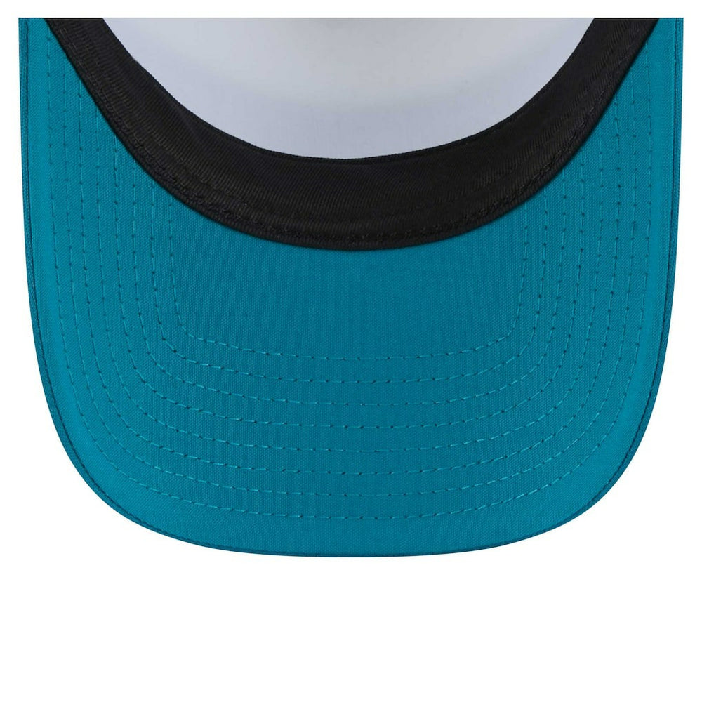 Color-Block 9FORTY A-Frame Trucker Adjustable Hat - Jacksonville Jaguars