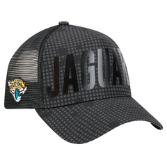 Midnight Ink Tonal Text A-Frame Trucker 9FORTY Adjustable Hat - Jacksonville Jaguars