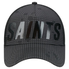 Midnight Ink Tonal Text A-Frame Trucker 9FORTY Adjustable Hat - New Orleans Saints