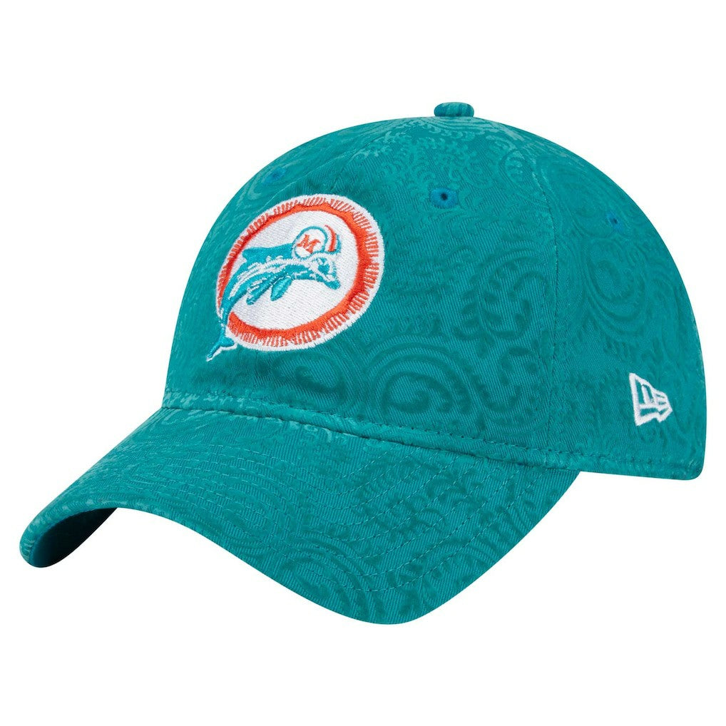 Women's Throwback Flair 9TWENTY Adjustable Hat - Miami Dolphins