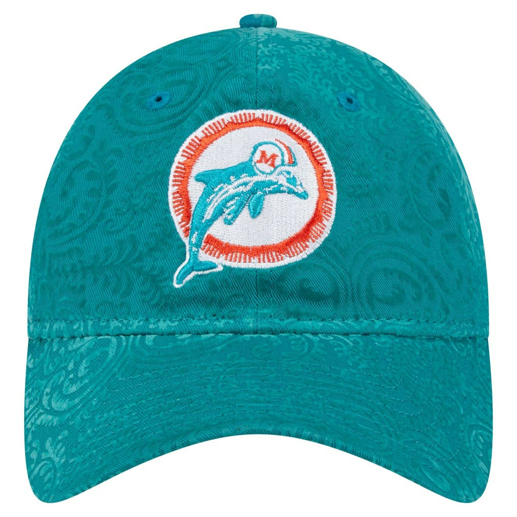 Women's Throwback Flair 9TWENTY Adjustable Hat - Miami Dolphins