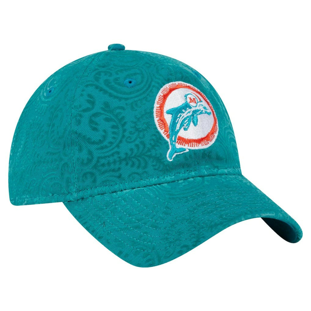 Women's Throwback Flair 9TWENTY Adjustable Hat - Miami Dolphins