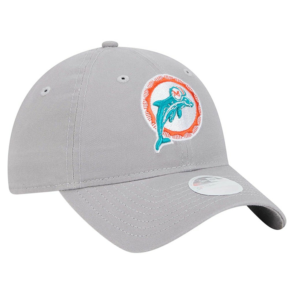 Women's Throwback 9TWENTY Adjustable Hat - Miami Dolphins