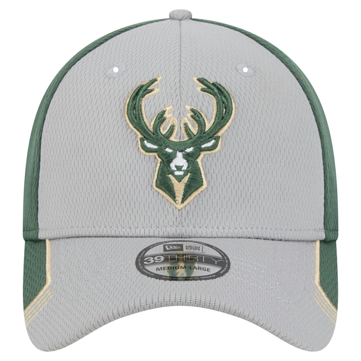 NBA Milwaukee Bucks Active Trim 39THIRTY Flex Hat