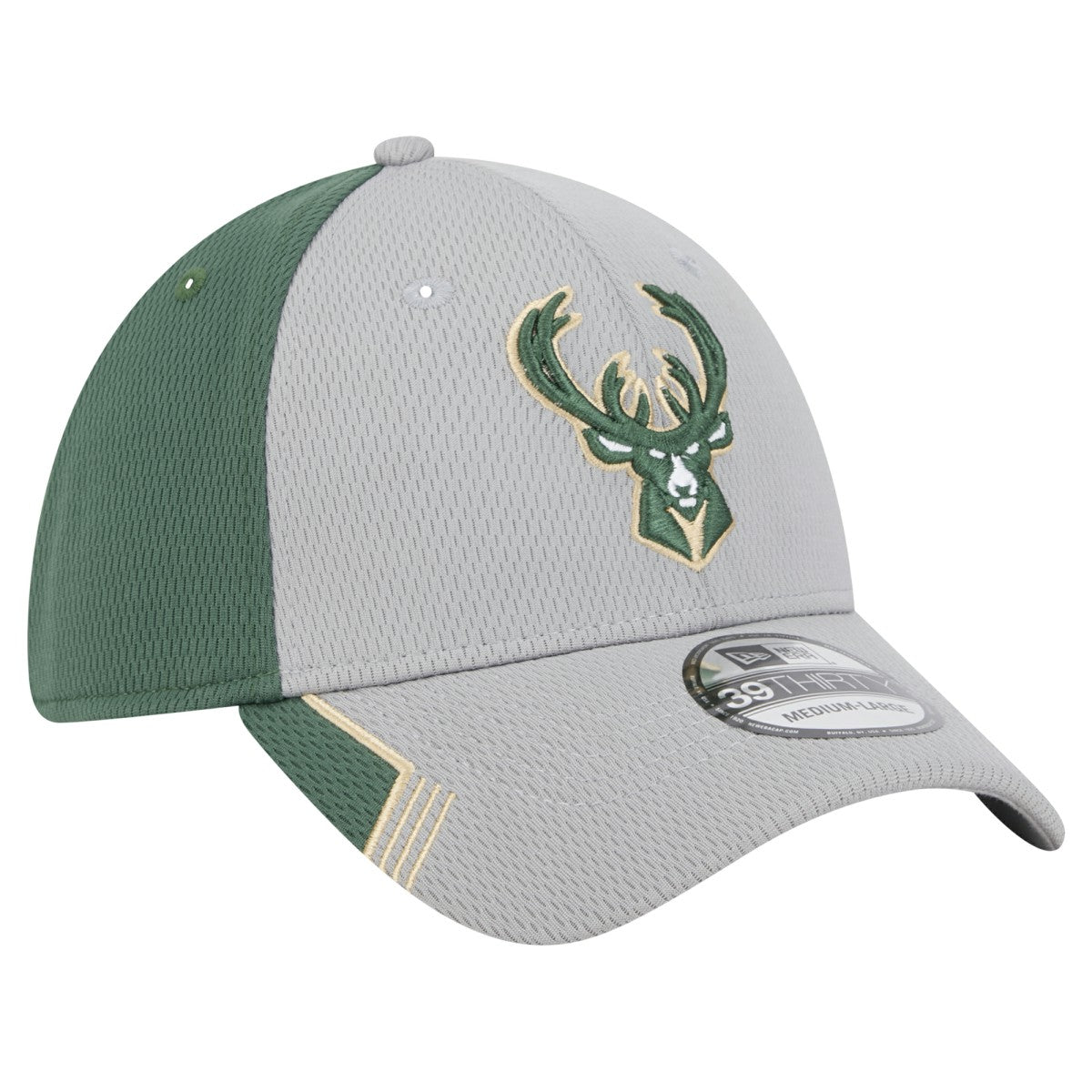 NBA Milwaukee Bucks Active Trim 39THIRTY Flex Hat
