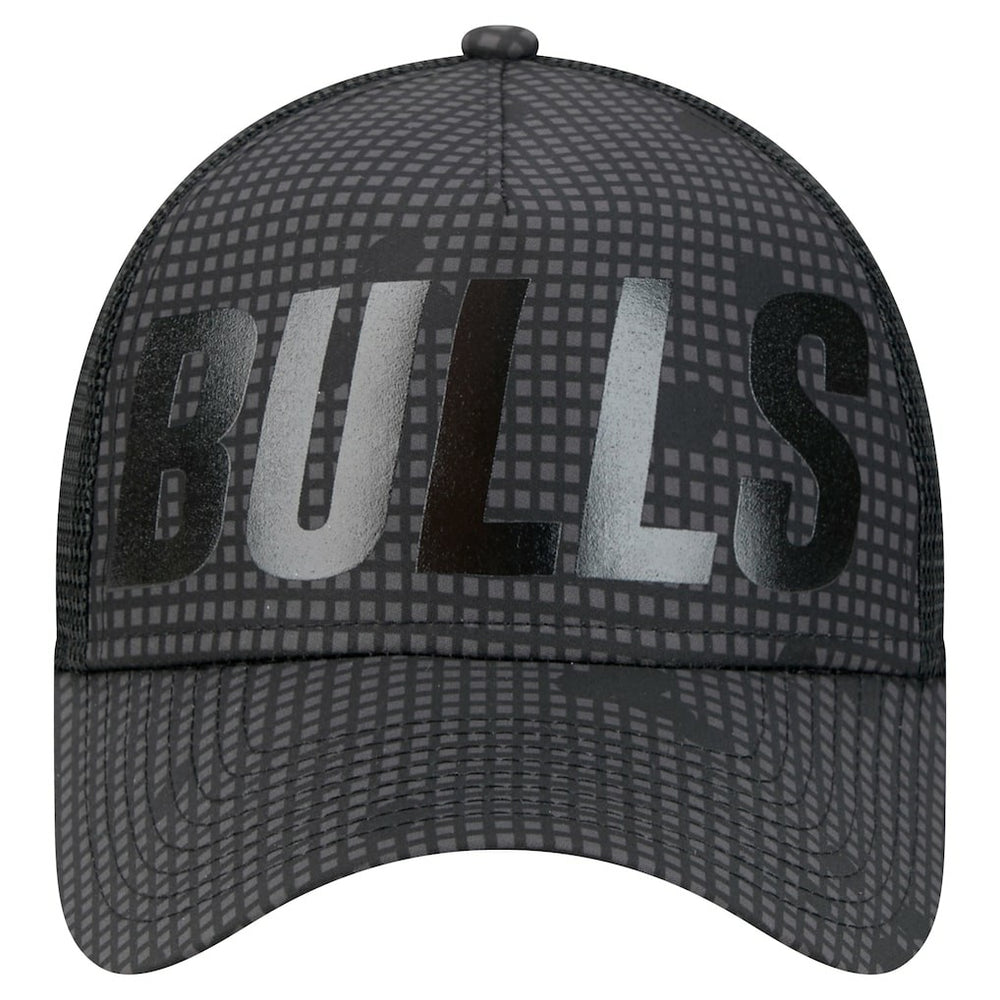 NBA Chicago Bulls Male Adult Midnight Ink Tonal A-Frame Trucker 9FORTY Adjustable Hat