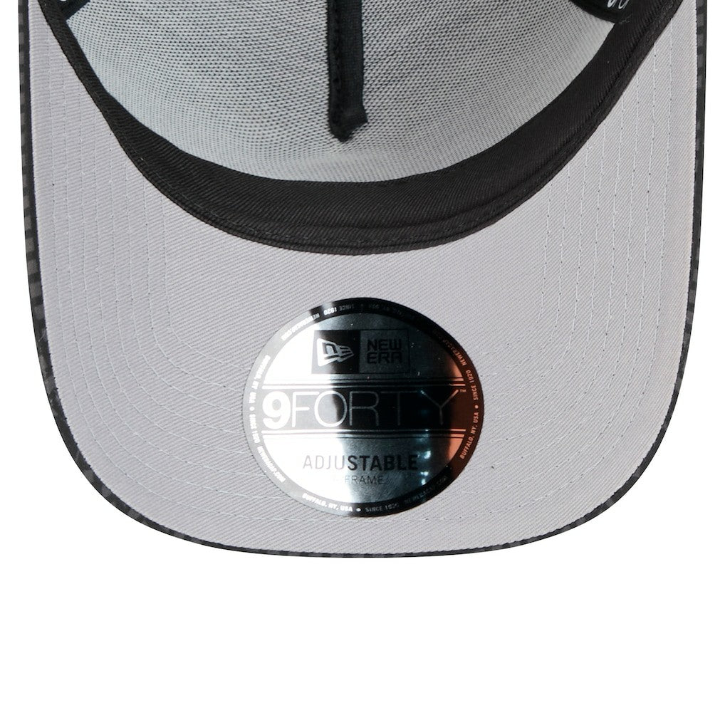 NBA Chicago Bulls Male Adult Midnight Ink Tonal A-Frame Trucker 9FORTY Adjustable Hat