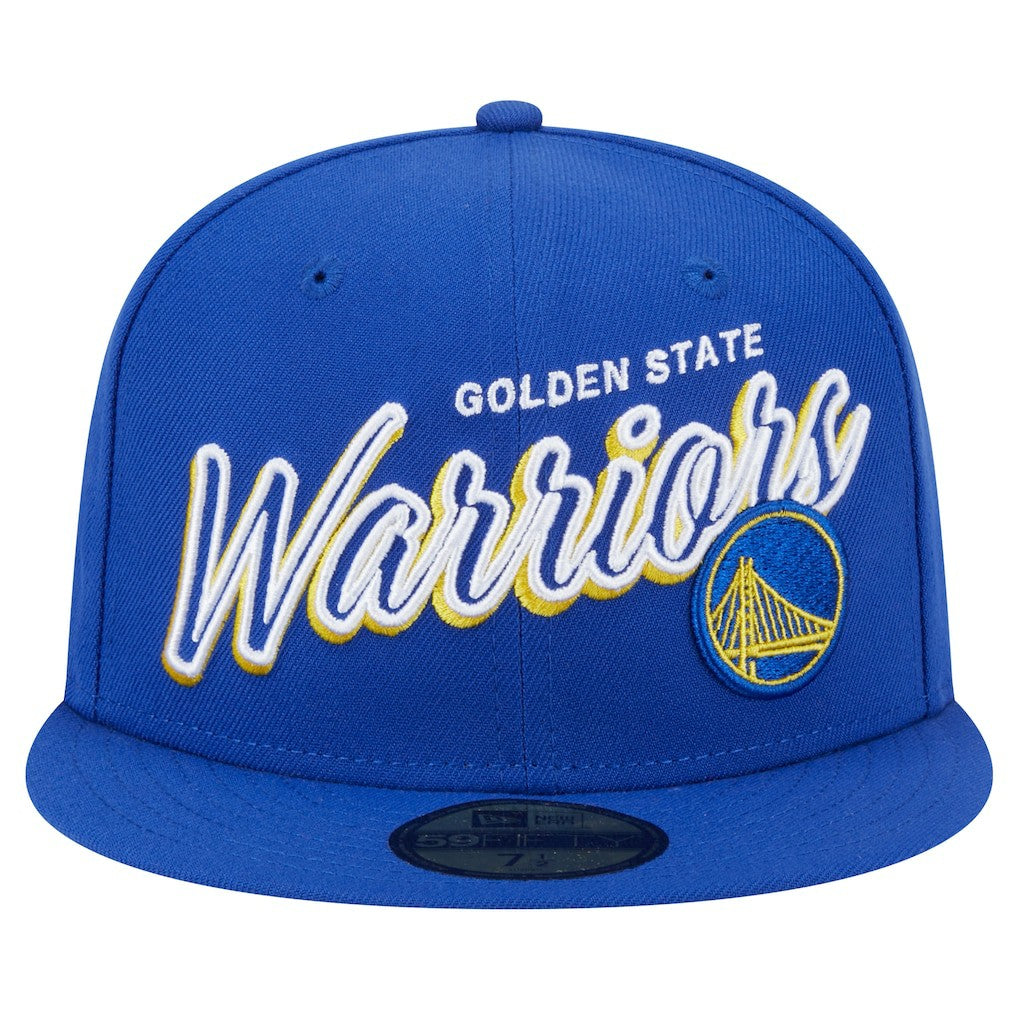 NBA Golden State Warriors Sport Night Script Sided 59FIFTY Fitted Hat sale