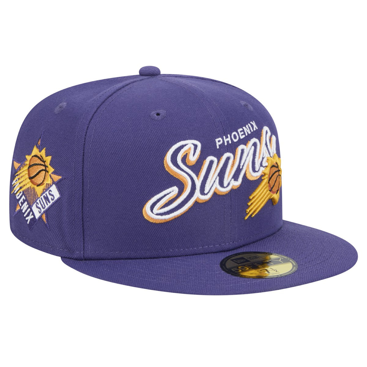 NBA Phoenix Suns Sport Night Script Sided 59FIFTY Fitted Hat