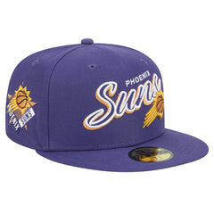 NBA Phoenix Suns Sport Night Script Sided 59FIFTY Fitted Hat