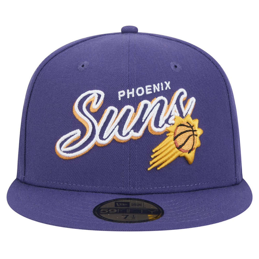 NBA Phoenix Suns Sport Night Script Sided 59FIFTY Fitted Hat