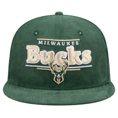 NBA Milwaukee Bucks Throwback Display Corduroy 9FIFTY Snapback Hat