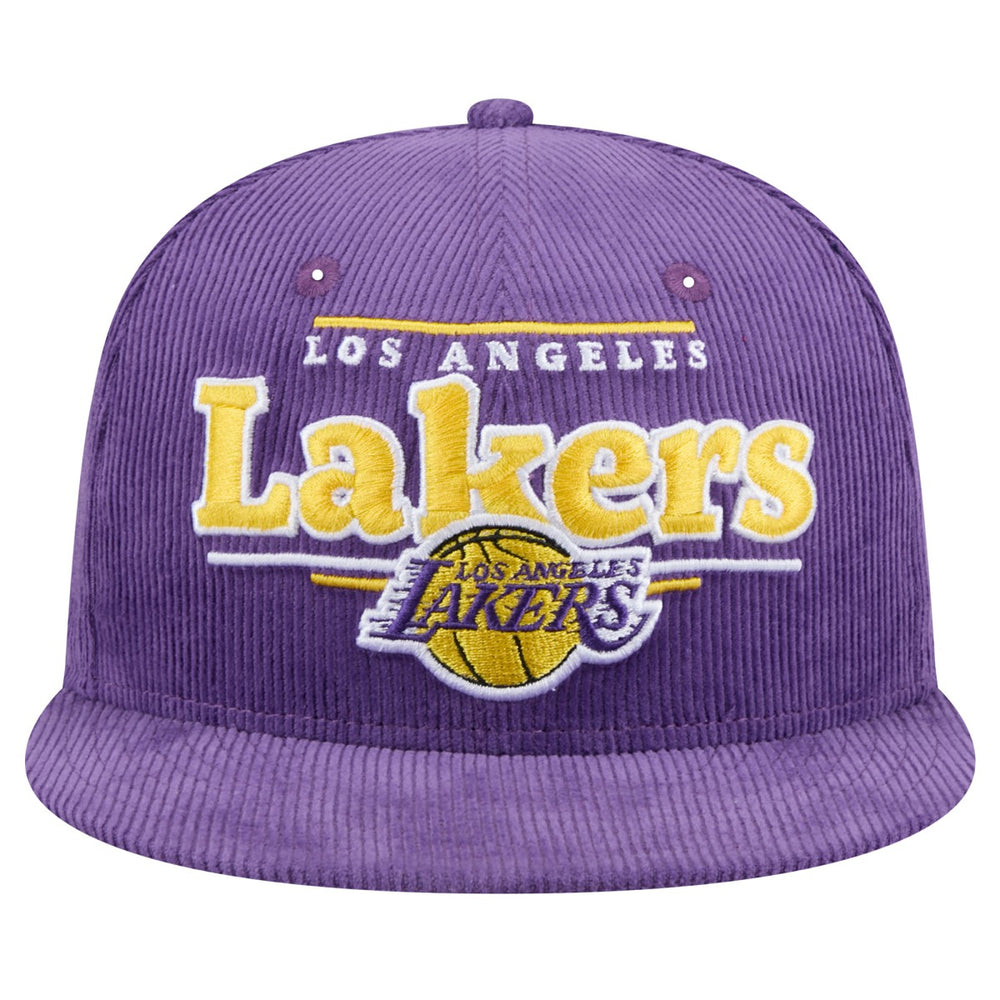 NBA Los Angeles Lakers Throwback Display Corduroy 9FIFTY Snapback Hat