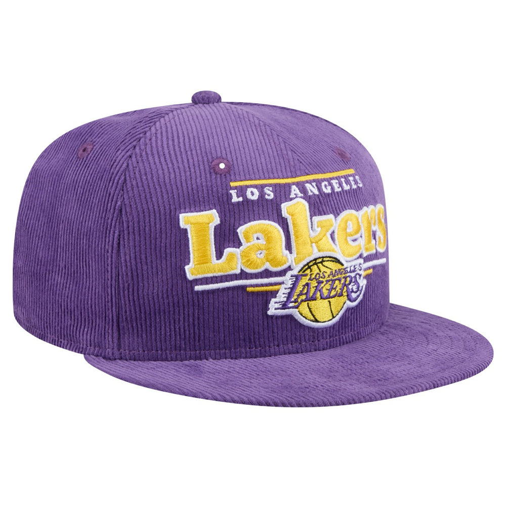 NBA Los Angeles Lakers Throwback Display Corduroy 9FIFTY Snapback Hat