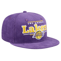 NBA Los Angeles Lakers Throwback Display Corduroy 9FIFTY Snapback Hat