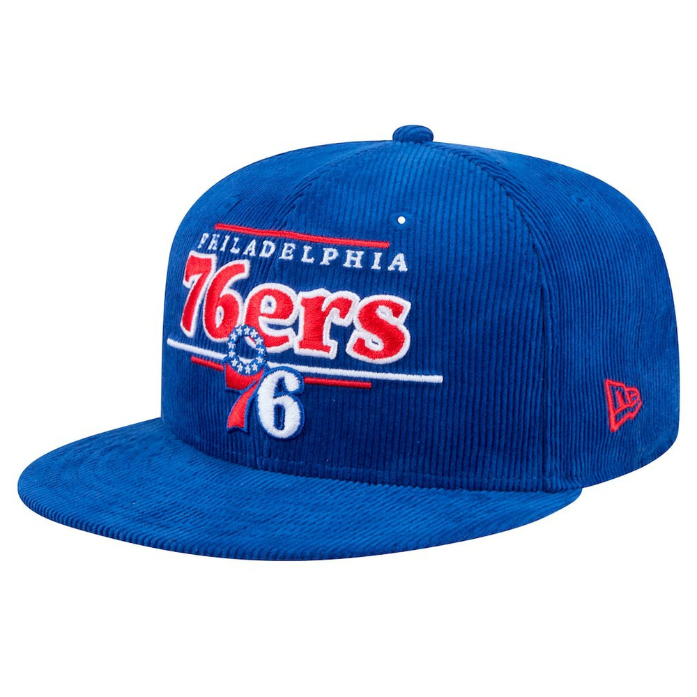 NBA Philadelphia 76ers Throwback Display Corduroy 9FIFTY Snapback Hat