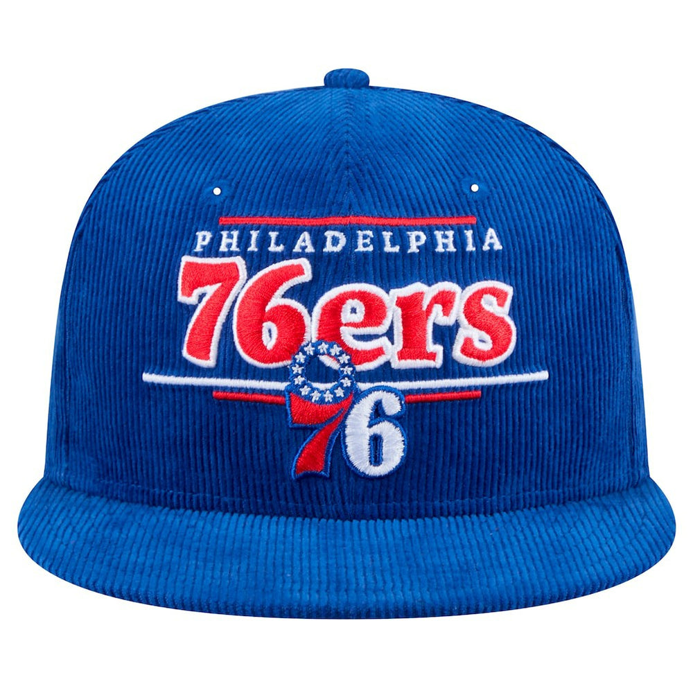 NBA Philadelphia 76ers Throwback Display Corduroy 9FIFTY Snapback Hat