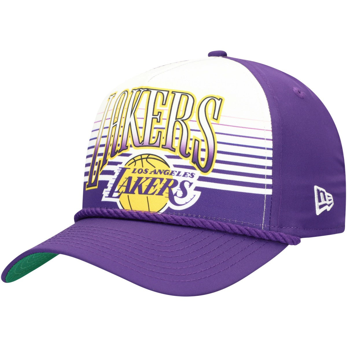 NBA  Los Angeles Lakers Purple Throwback Gradient A-Frame 9FORTY Adjustable Hat